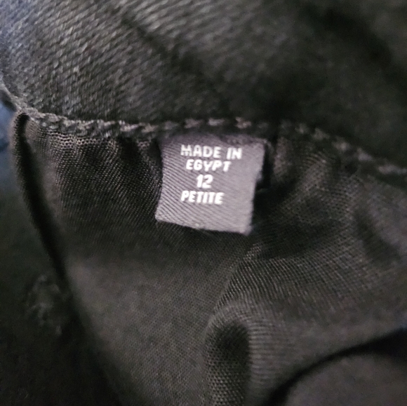 J. Jill Denim Women's Black High Rise Wide Leg Modern Jeans, Size 12 Petite - Picture 9 of 9